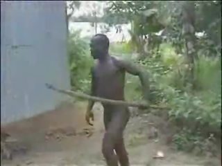 Tremendous teruk mentah keras warga afrika hutan seks / persetubuhan!