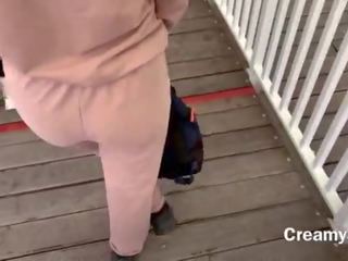 I barely had time to swallow extraordinary cum&excl; Risky public x rated film on ferris wheel - CreamySofy